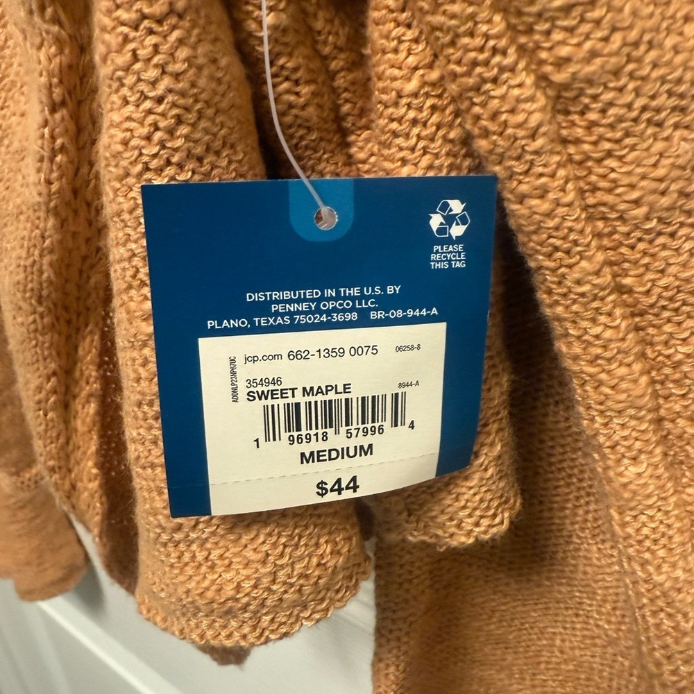 Arizona‎ Jean Company Tan Women's Cardigan Size M - Picture 5 of 10